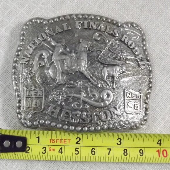 1985 Hesston National Finals Rodeo New Old Stock Belt Buckle - Picture 8 of 10